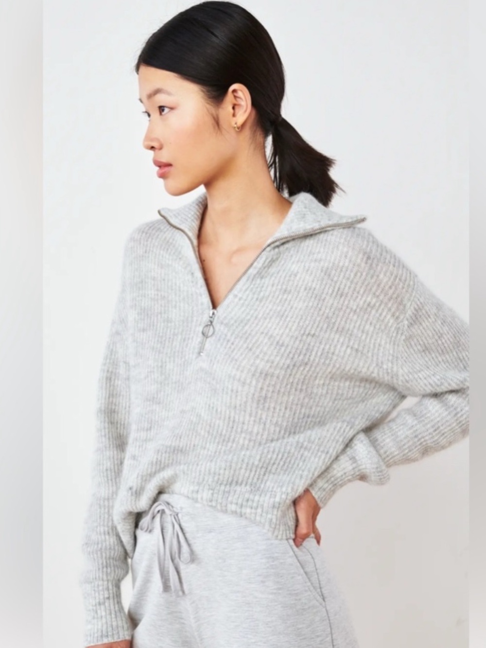 Quince alpaca wool blend high neck sweater